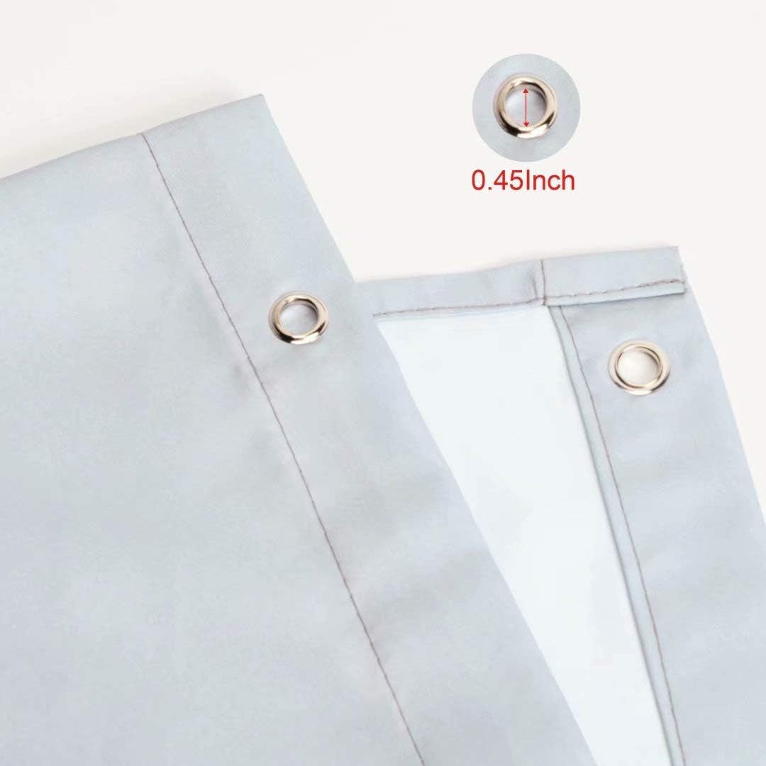 Grey Ombre Shower Curtains for Bathroom Water Resistant Fabric Decorative Bathroom Curtains Sets with 12 Hooks, 70 X 84 Inch