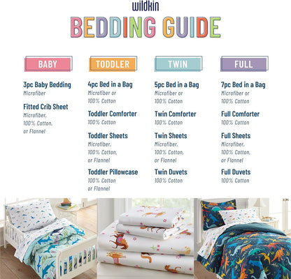 Kids Cotton Toddler Comforter – Soft & Lightweight, Fits Standard Crib Mattress - Dinosaur Land